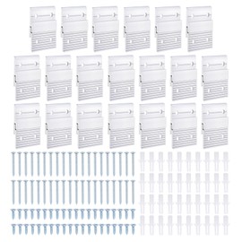 sourcing map French Cleat Picture Hanger 2 Inch, 10 Pairs Aluminum Z Clip Supports 30lbs, Interlocking Wall Mounting Bracket, to Hang Mirrors, Panels, Shelves, Headboards, Art Frames