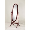 Roundhill Furniture Traditional Queen Anna Style Wood Floor Cheval Mirror,