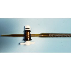beyondsupply-Lab 50ml Amber Acid Borosilicate Glass Burette with PTFE Stopcock New