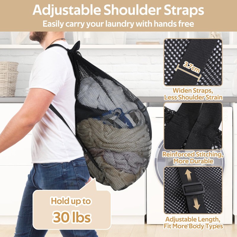 OTraki Mesh Laundry Bag 36 x 28 Inch Extra Large