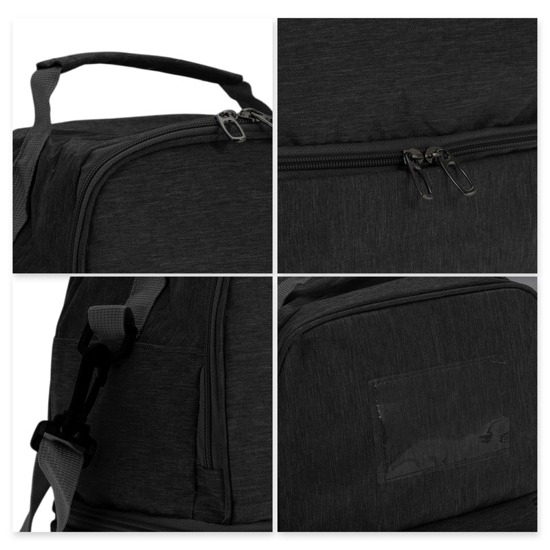 CAPASTEC Lunch Bag, Insulated Two Separate Compartments Lunch Box with
