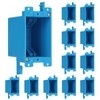 XIUTE 1-Gang PVC Old Work Electrical Outlet Box,Living Hinges and
