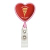 in Crust We Trust Pizza Funny Humor Heart Lanyard Retractable