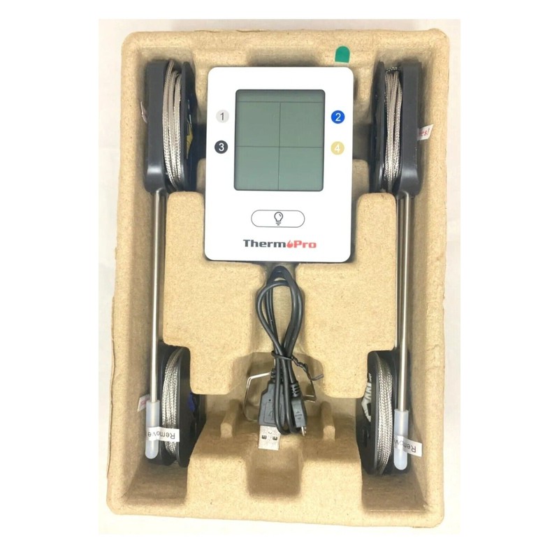 ThermoPro TP25 650ft Wireless BBQ Or Smoker Bluetooth Meat Thermometer