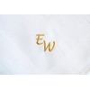 Pack of 6 cloth napkins with monograms high quality embroidery;