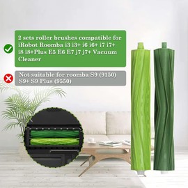 ANBOO 4 Set Replacement Multi-Surface Rubber Brush Compatible for iRobot Roomba E & I & J Series i7 i7+ i3 i3+ i6+ i8+ j7 j7Plus E5 E6 E7, Vacuum Cleaner Accessories