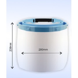 EPSILON ΕΨΙΛΟΝ Face Shield - Cover With Transparent Jelly With Retraction Tilted