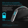 TKMARS Ergonomic Vertical Mouse Right Handed Wireless Bluethooth 5.0 +2.4G