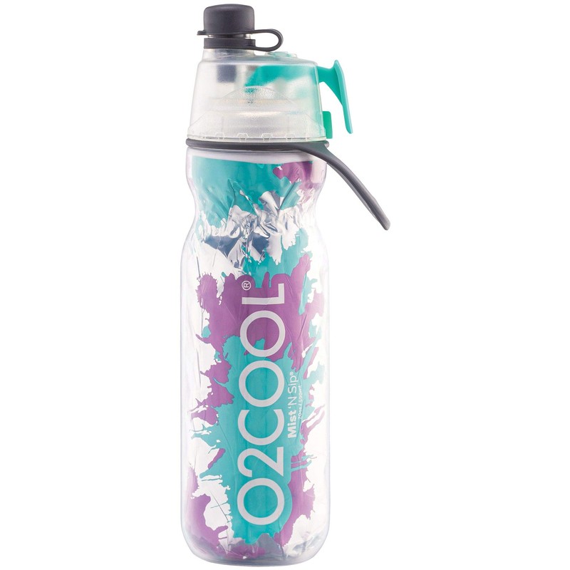 O2COOL Mist 'N Sip Misting Water Bottle 2-in-1 Mist And