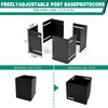 VoTwoofv Post Base Protectors,Heavy Duty Steel Adjustable (Range 3.3-6 in)