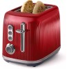 Oster Impressions Collection Retro 2-Slice Red Toaster Extra-Wide Bagel Slots