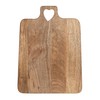 Creative Co-Op Mango Wood Cheese/Cutting Board with Heart Shaped Handle,
