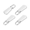 sourcing map 4pcs Zipper Pull, 1.42 Inch Zinc Alloy Zip