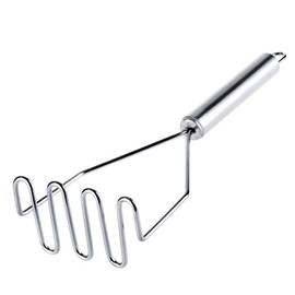 KADAX Potato Masher Kitchen Masher Stainless Steel 25cm Vegetable Masher with Oval Handle Masher Masher for Vegetables Mashed Potato Masher Potato Press Kitchen Utensil