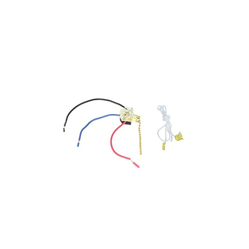 Aspen Creative 21045 3-Way Ceiling Fan Light Switch with Pull