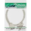 InLine® Serial cable, InLine®, molded, DB9F/F, 1:1, 5m, beige
