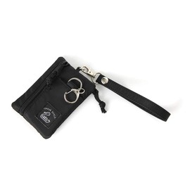 JOKnet Mail-bin Pass Case with Reel for Commuter Passes, KAKSI Coin Case, Key Case, Black