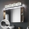 ZUZITO Modern Bathroom Light Fixtures - Crystal 4 Light Bathroom