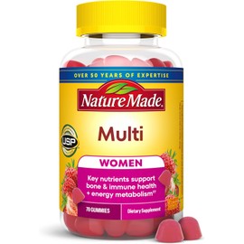 Nature Made Multivitamin For Women, Womens Gummy Multivitamins for Daily Nutritional Support, 70 Multi Vitamin Gummies, 35 Day Supply