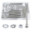 1/4-20 x3 Hex Head Screw Bolt(20PCS), Lock Nuts,Flat & Lock