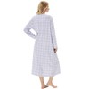 Keyocean Cotton Plaid Women Nightgowns, Soft Warm Comfortable Lightweight Long