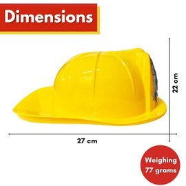 Children’s Firefighter Helmet – Fireman Hat for Kids Roleplay & Christmas Gifts – Fun Dressing-Up Toy, Encourages Imaginative Play – 2 Assorted Colors, One Size Fits Most- 1 Unit Supplied