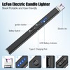 LcFun 2 Pack Candle Lighter USB Rechargeable Electric Plasma Arc