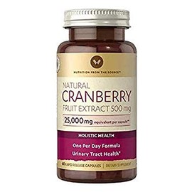 Natural Cranberry Fruit Extract 500mg 60 Rapid Release Capsules