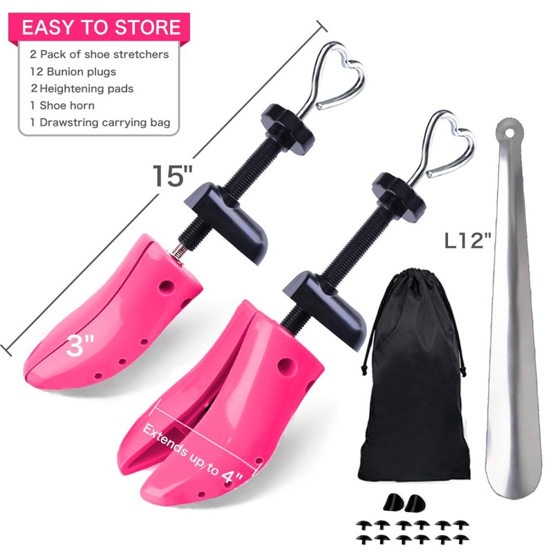 LANNEY Shoe Stretcher Women Wide Feet - 4 Way Adjustable