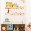 Fun Memories Nursery Book Shelves - Rustic Natural Solid Wood