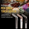 inZaynity Pen Torch Lighter - Windproof Jet Flame, Tiltable Head