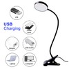 CRISETEK Clip on Desk lamp, Reading Light, Reading lamp, Flexible