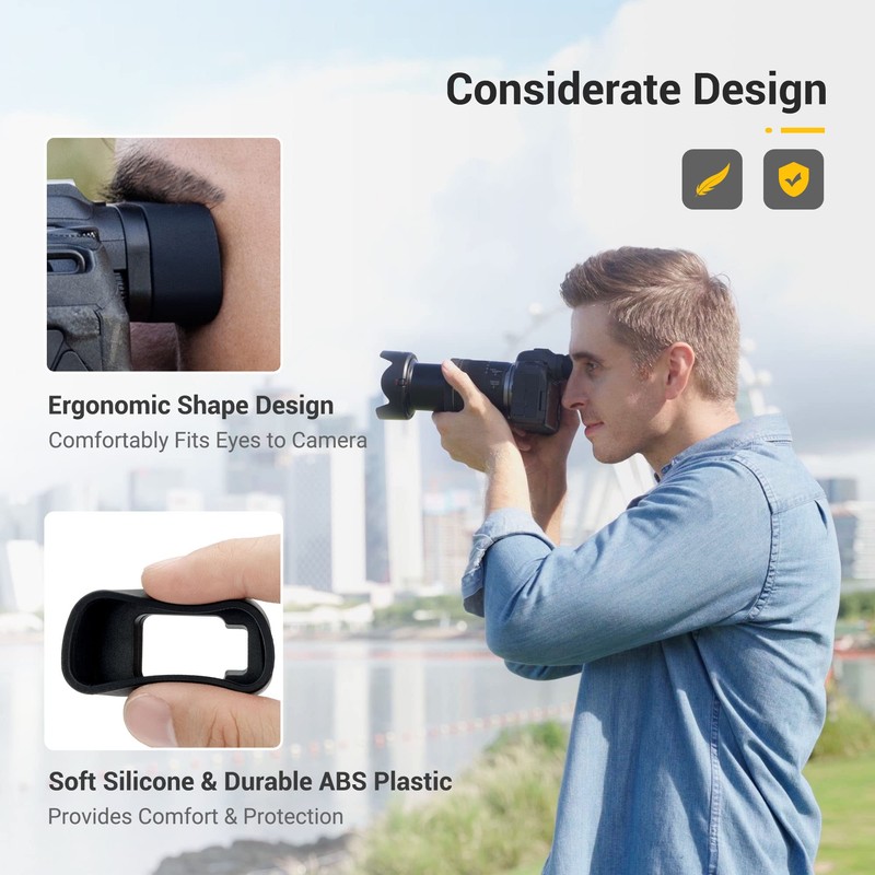 KIWIFOTOS Camera Extended Eyecup Eyepiece Compatible with Canon EOS R8