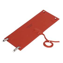 100W 300x120mm Silicone Heating Pad, Waterproof Heater Mat Silicone Heater Pad Silicone Heater Mat Can Withstand -60℃ to 200℃, for Equipments with Engines(DC24V)