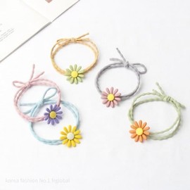 Pendant Daisy Hair Tie for Sale Accessory String Hair (WFIZTY6) / 팬던트 데이지 헤어끈 판매 악세서리 줄 머리 (WFIZTY6)