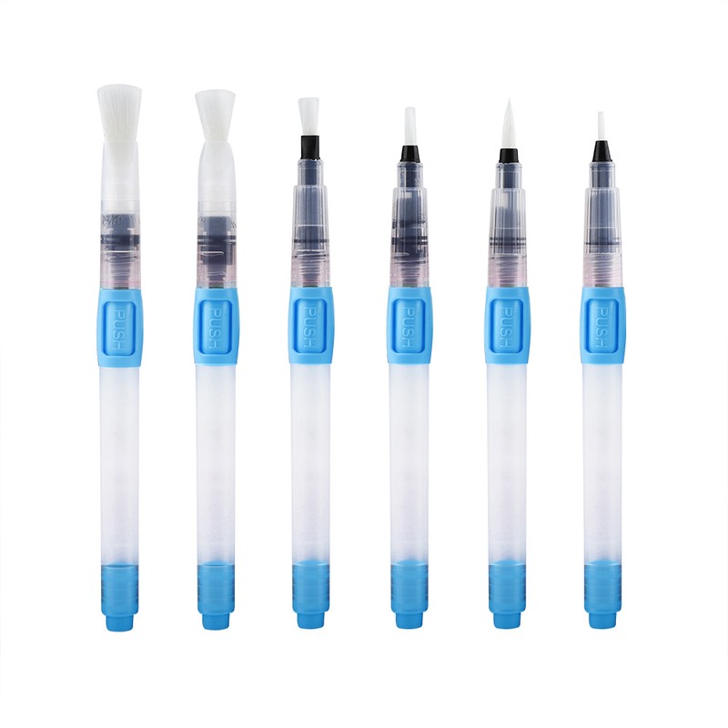 6PCS Water Brush Pens Watercolor Pen for Kids Children School