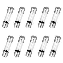 ZUPAYIPA Pack of 10 pcs 500mA F0.5AL Fast-Blow Fuse 0.5A 250V Glass Fuses 0.2 x 0.79 inch / 5 x 20 mm (0.5amp) (F0.5A)