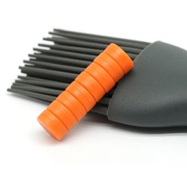 0.78 Inch Colorful Neodymium Round Magnets, Plastic Coated Magnet, Rubber Coated Magnets for Fridge, Office, DIY Crafts, Orange - 8 Pack