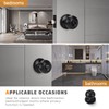 KNOBWELL 1 Pack Modern Door Knob, Matte Black Door Knob