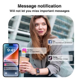 Health Fitness Tracker, Smart Watches for Women Men with 24/7 Heart Rate/Blood Pressure/Blood Oxygen Monitor, Sleep Tracker, Calories&Step Counter, IP68 Waterproof Activity Trackers for Android&iPhone