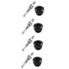 Prettyia 4Pcs Solid Car Bonnet Hood Latch Pin Locking Kit