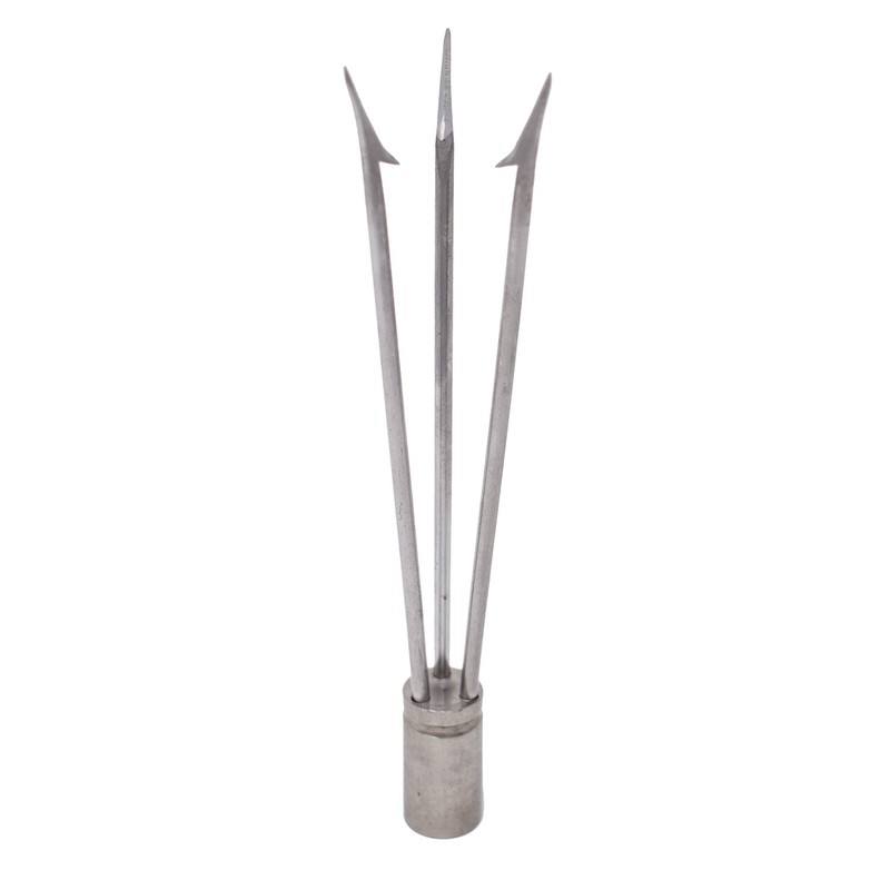 Scuba Choice Spearfishing 6" Pole Spear Tip 3-Prong Head Paralyzer