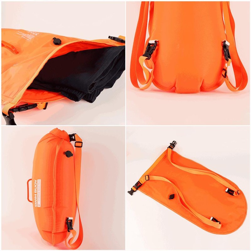 Swimming Buoy Safety Buoy Double Backpack Swimming Training Buoy Water