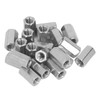 20PCS Hex Coupling Nuts 304 Stainless Steel Long Fine Thread
