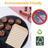 Bolsas de papel Kraft para galletas de caramelo, 50 piezas,