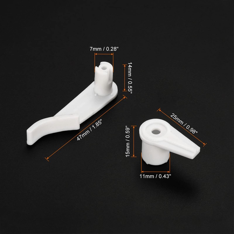 PATIKIL 3.5mm Lamp Shade Clips for Ceiling Flush Mount, 15