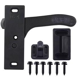 Left Metal RV Screen Door Latch Kit, Left Hand Handle for Camper, Motorhome, Travel Trailer
