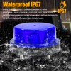 Ygmylandbb LED Strobe Warning Light, Blue Flashing Strobe Beacon Light,