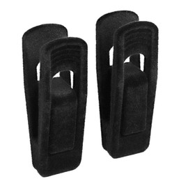 Nicear 20 Pack Non-Slip Velvet Hanger Clips Flocked Clothes Clips for Slim Hangers Strong Grip Towel Coat Pants Skirt Organizer Black