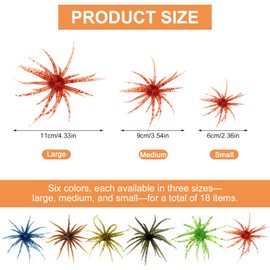 18PCS Soft Plastic Fishing Lures Set for Bass Fishing - Creature Bait Kit with Large Medium Small Sizes, Finesse Freshwater Fishing Baits for Bass Trout Crappie, Soft Swimbaits with Storage Box